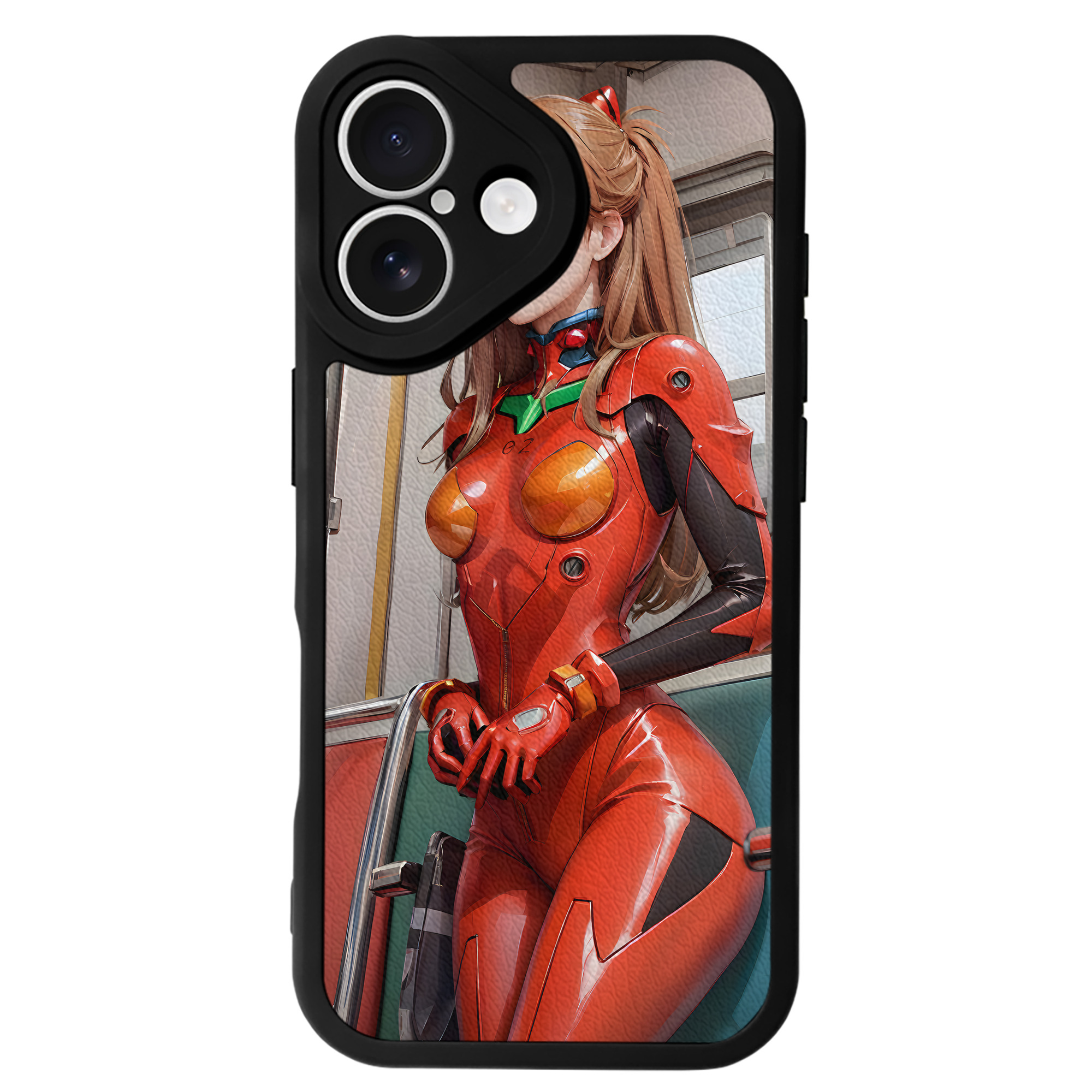 （画像用） EVA 新世紀エヴァンゲリオン 【iPhone 16シリーズ対応】シリコンスマホケース（レザー調） 材質：シリコン